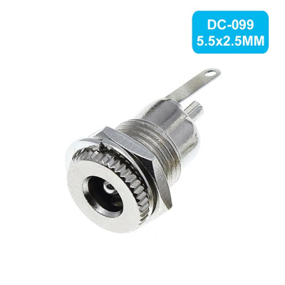 Гніздо живлення металеве DC099 5.5 x 2.5 мм.