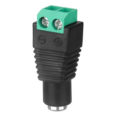 Роз'єм живлення DC 5.5x2.1 мм з клемною колодкою, мама