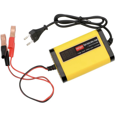 Імпульсний зарядний пристрій 12В 2А для акумуляторів мотоциклів та автомобілів.