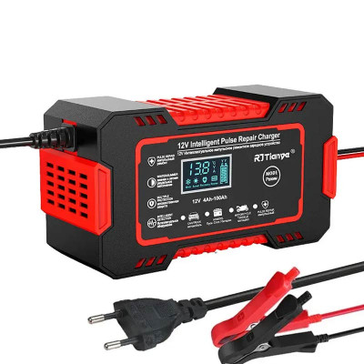 Автоматичний зарядний пристрій RJ Tianye 12V 6A для свинцево-кислотних, гелевих та AGM акумуляторів