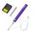 Бездротовий паяльник HANSKIT 8 Вт USB з регульованою температурою, Фіолетовий