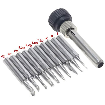 Набір жал для паяльника 900M-Т 10 шт. з тримачем