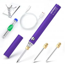 Бездротовий паяльник HANDSKIT 8 Вт USB з регульованою температурою, Фіолетовий 