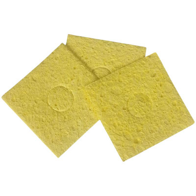 Губка для очищення жала паяльника 55х55 мм. жовта