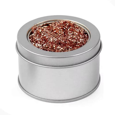 Стружка для очищення жала паяльника в баночці