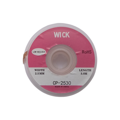 Обплетення для видалення припою 2,5 мм, 3,0 м, CP-2530