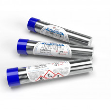 Припій у колбі, 1.0mm, 10g, з флюсом, CYNEL Sn60Pb40-SW26/2.5% Ø1.0, 10g