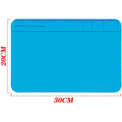 Термостійкий  силіконовий килимок для паяння 30см. х 20см.