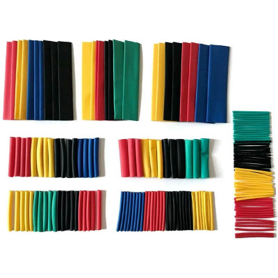 Набір кольорової термозбіжної трубки 164шт.