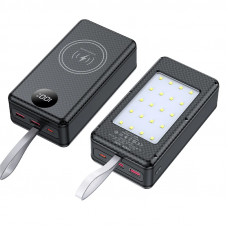 Корпус Power Bank  BX-P12, 12x18650 швидка зарядка,  бездротова зарядка, ліхтар 