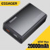 Зовнішній акумулятор (павербанк) Essager F2014 20000mAh 65W Black