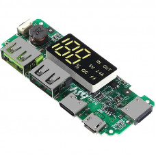 Модуль H961-U V6.1, плата-контролер Powerbank з LED дисплеєм 5V, 2.4A