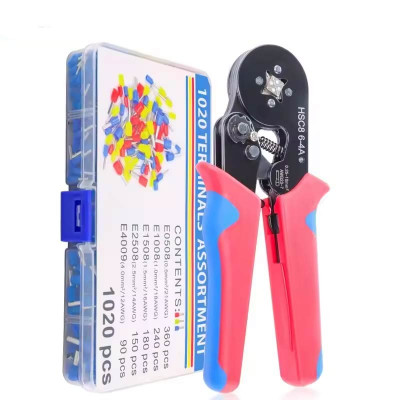 Комплект кримпер YEFYM HSC8 6-4A + набір наконечників 1020шт.