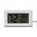 Термометр гігрометр з виносним датчиком, білий
