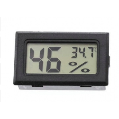 Термометр гігрометр цифровий, чорний
