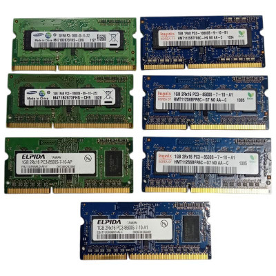 Оперативна пам'ять для ноутбука SoDIMM DDR3 1Gb, Б/В